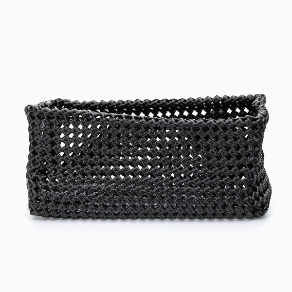Flex Box Square Tray, schwarz, groß, 25x25x12cm