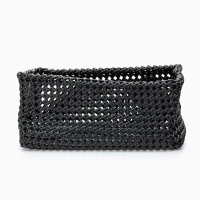 Flex Box Square Tray, schwarz, groß, 25x25x12cm