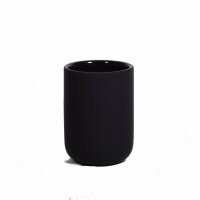 Zahnputzbecher, ceramic silk, black