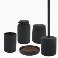 Ceramic Silk, Badset 5 teilig black
