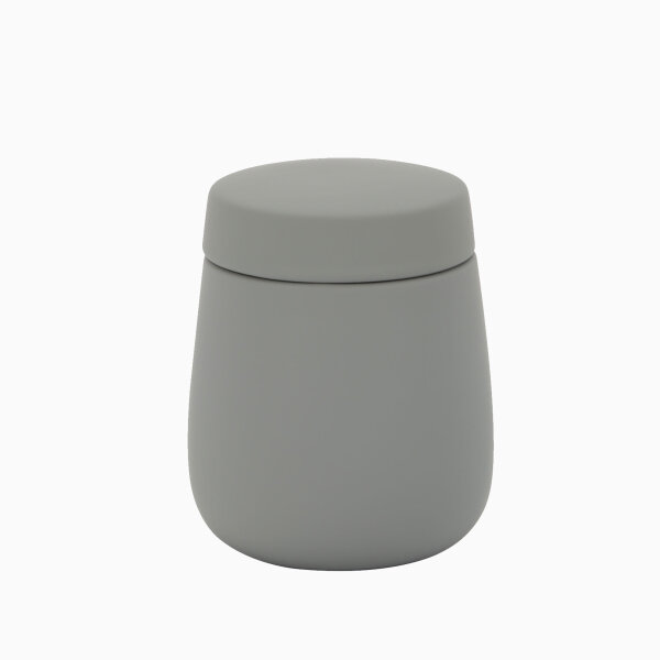 Ceramic Silk, cosmetic jar, cotton box, dark grey