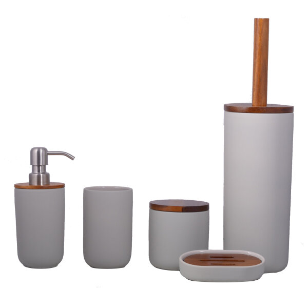Combo Badset 5-teilig, light grey