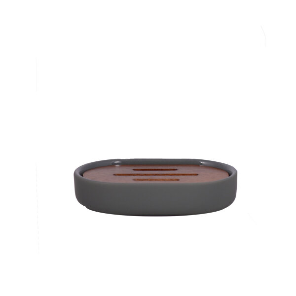 Combo soap dish, dark grey