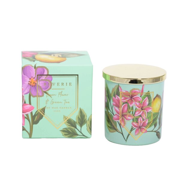 Tropical scented candle Lemon Flower & Green Tea