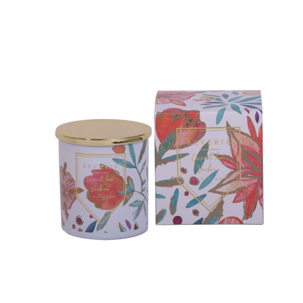 Tropical scented candle Coconut Lime Verbena