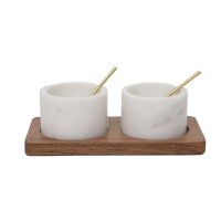 Duo Spice Pinch Bowl Set, black & white