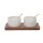 Duo Spice Pinch Bowl Set, black & white
