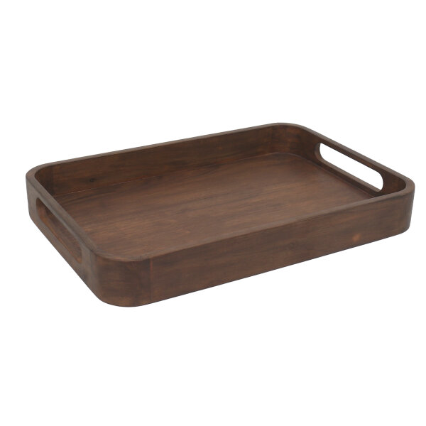 Safe tray of acacia wood