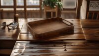Safe Tablett aus Akazienholz