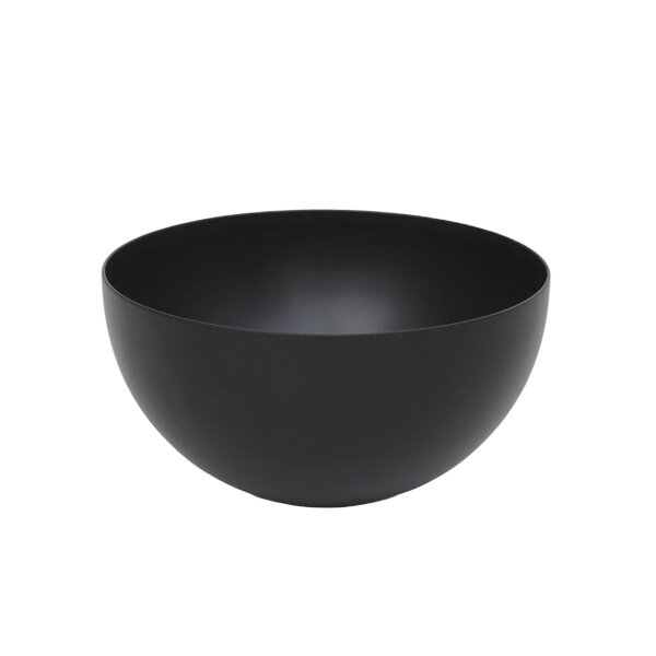 Volume bowl of metal, black